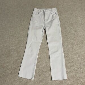 Pistola Cropped Jeans- White- Size 25